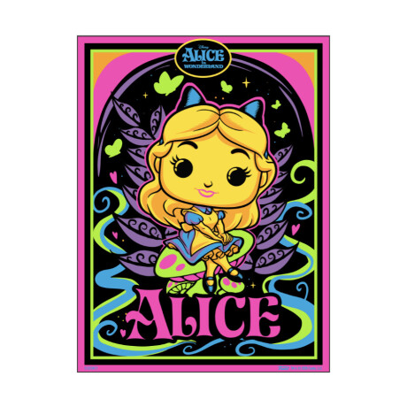 Alicia poster Funko glows in the dark - Alice in Wonderland Alicia poster Funko glows in the dark - Alice in Wonderland