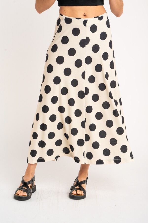 Falda Lunares Nácar