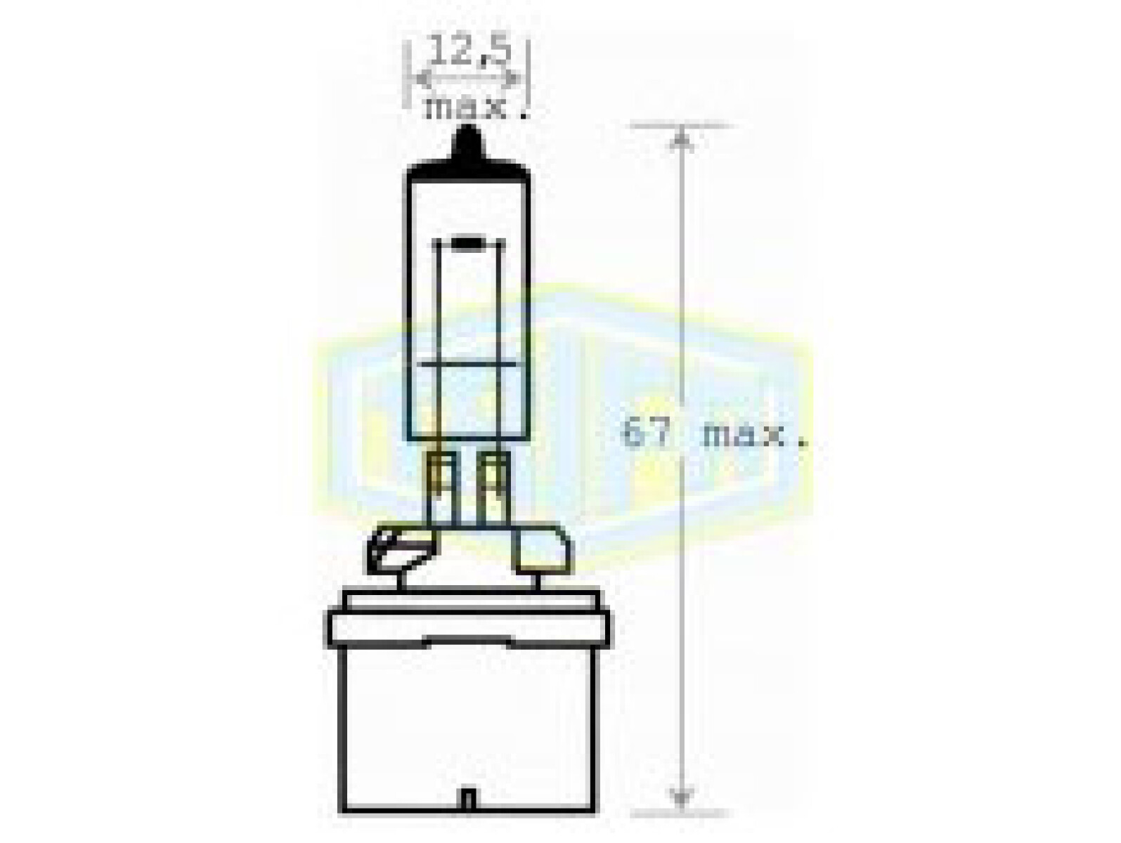 LAMPARA - HALOGENA 12V 27W PG13-H27 TIPO MOTO TRIFA 