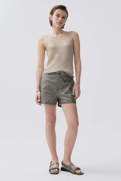 Short Astral Plateado Oscuro