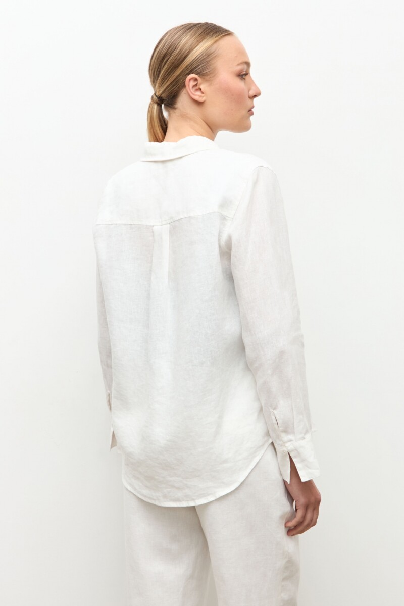 Camisa 100% Lino blanco