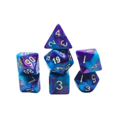 Set de Dados Fusión Celeste y Violeta