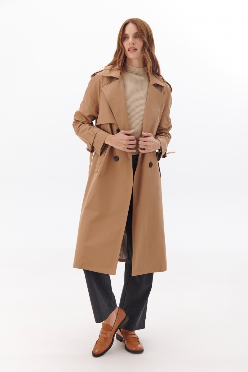 TRENCH CAPUCHA CAMEL