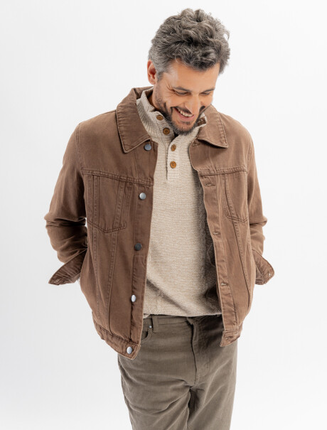 Campera jean sobreteñida Campera jean sobreteñida