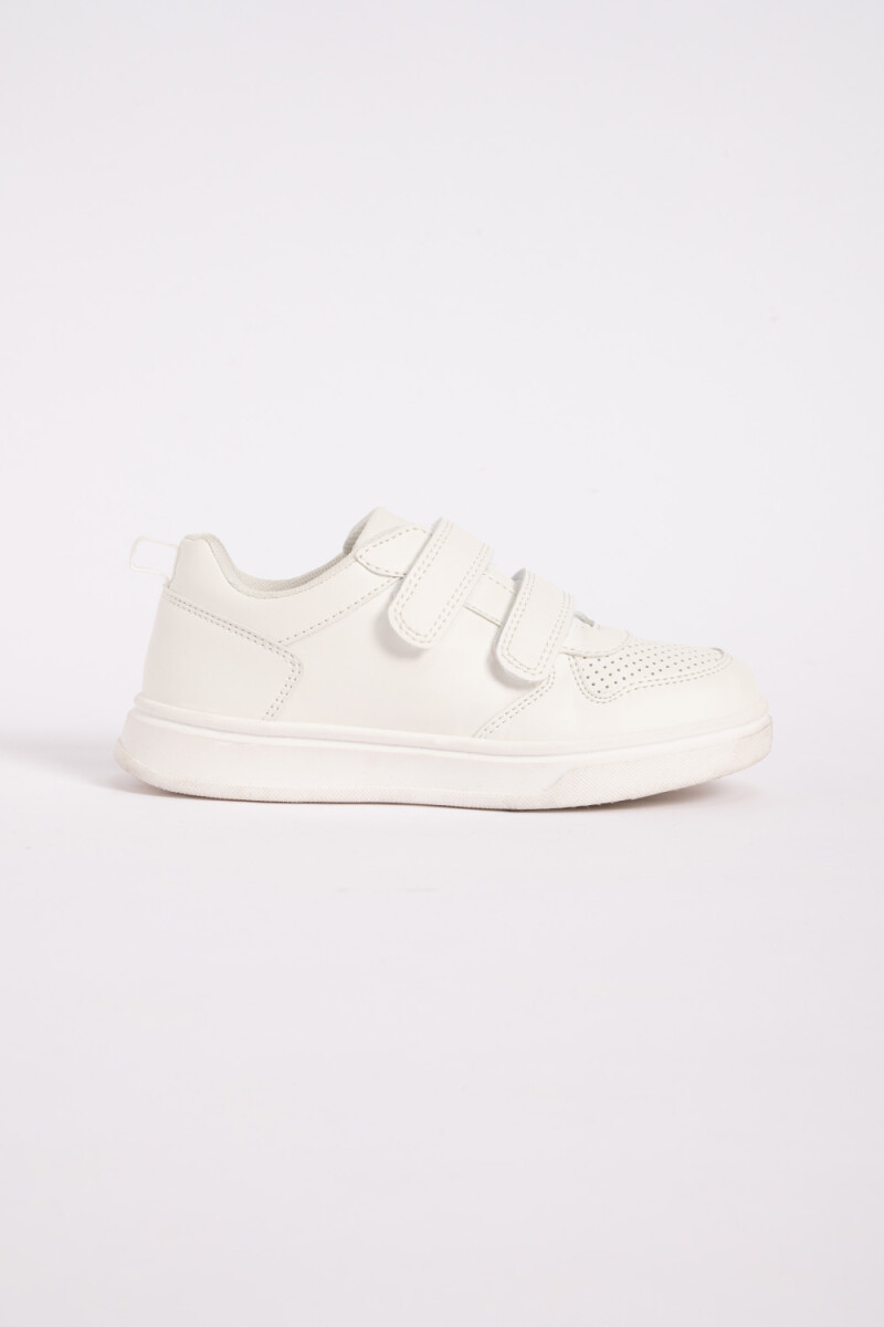 Zapatilla Velcro Blanco