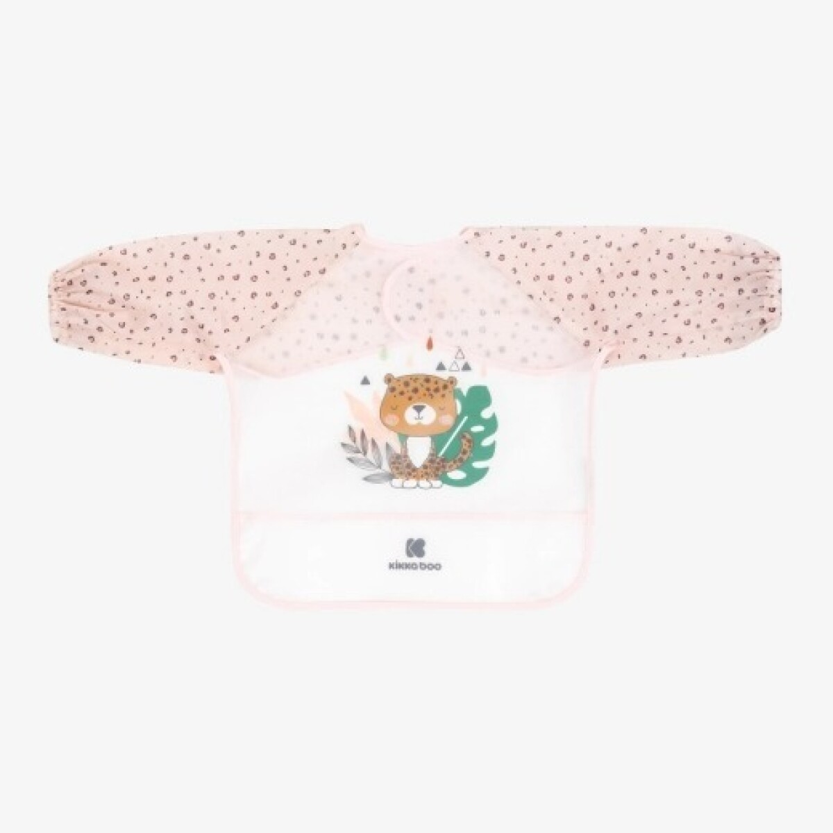 Babero con manga KIKKABOO - rosa gatita 