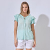 Blusa Frunces VERDE AGUA