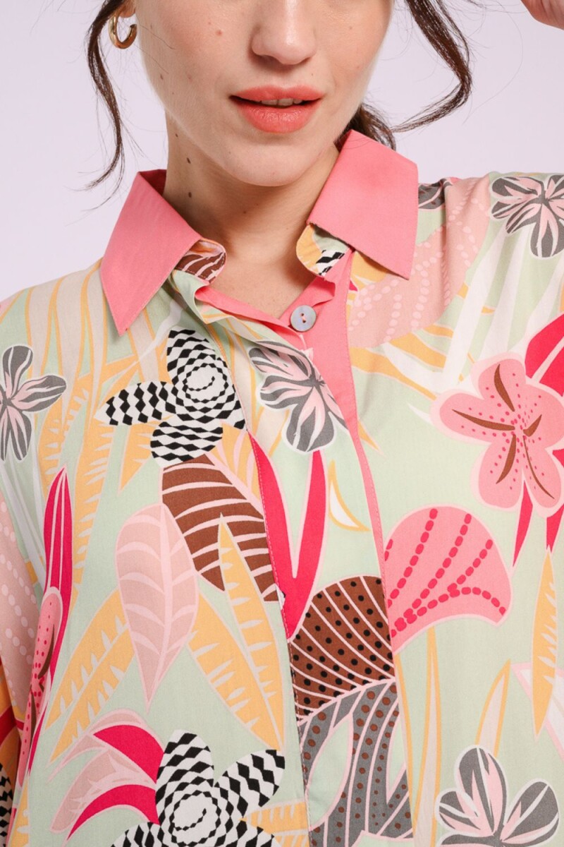 Vestido camisero Coral