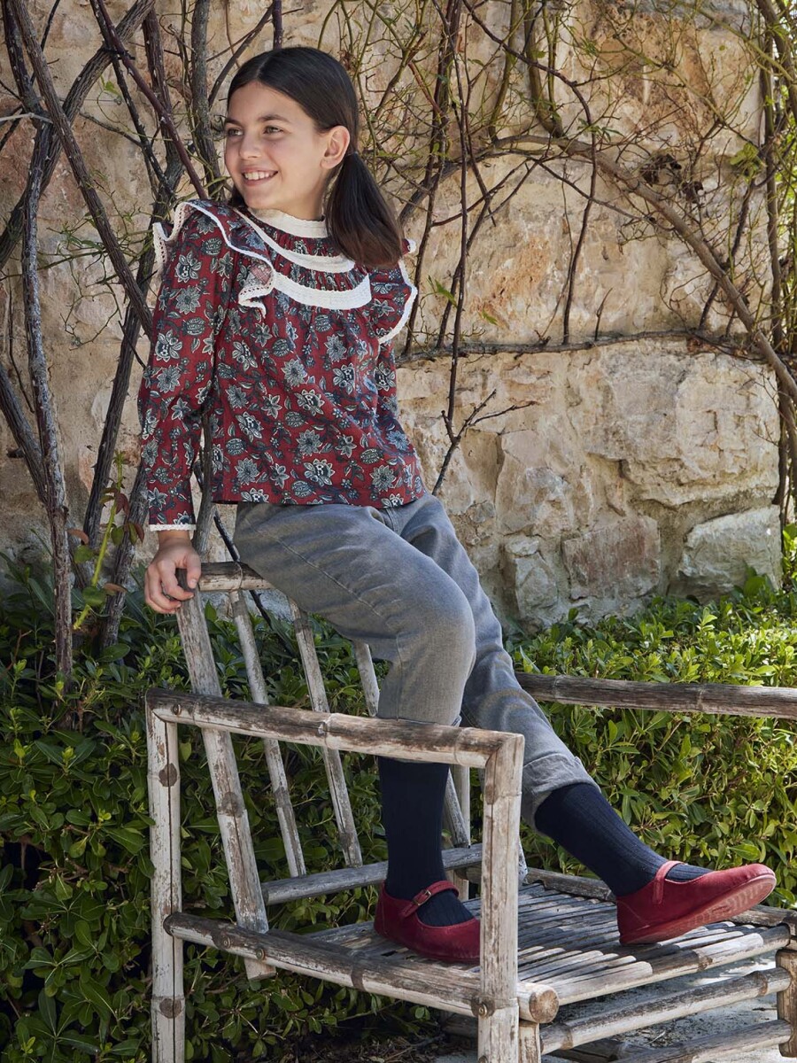 Pantalon Vaquero Gris Oscuro