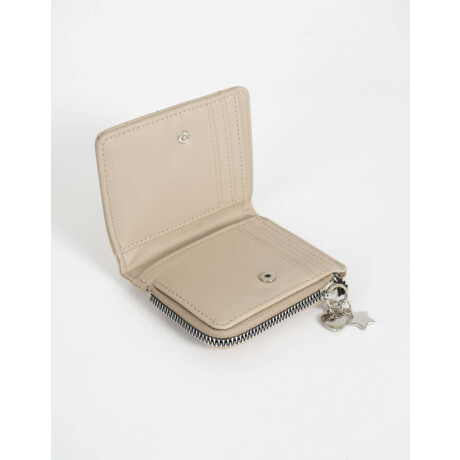 Billetera Puffy Marron Beige