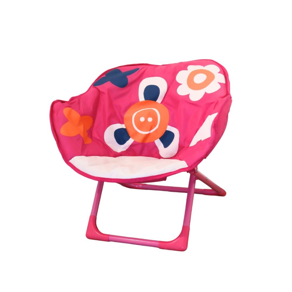 Silla Honguito Infantil Plegable de Metal Floral