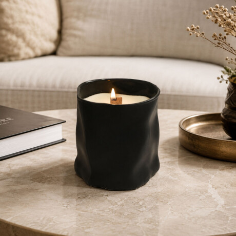 Vela Aromática Burning de Cera Natural Soja Aroma Té Blanco Negro