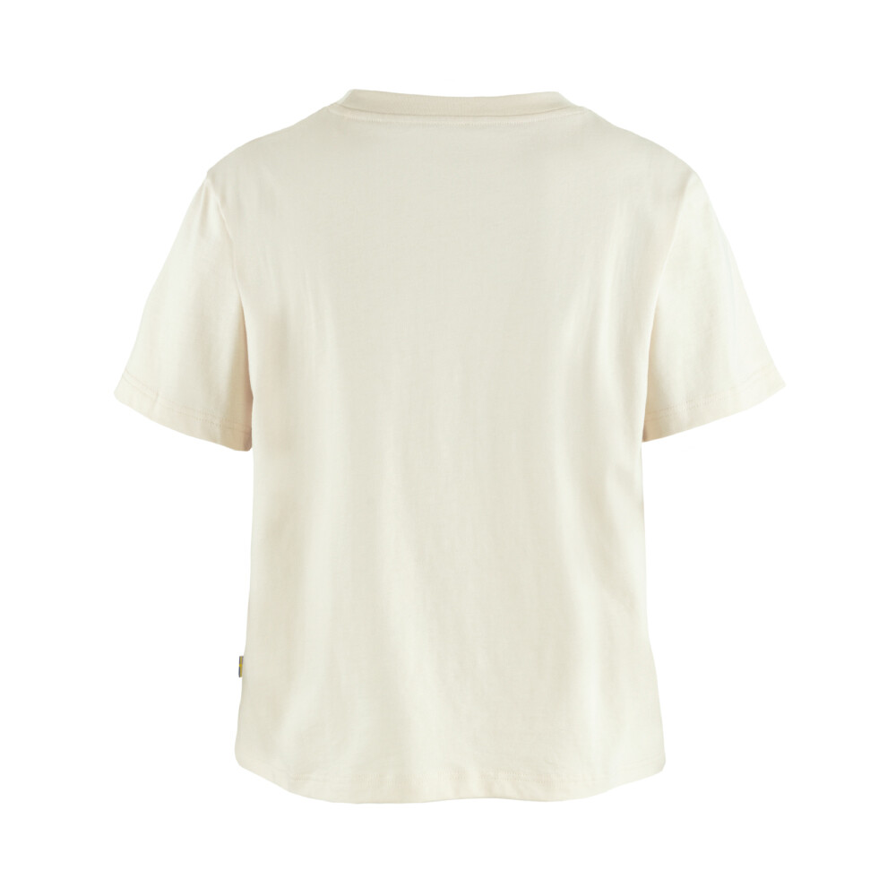 Polo Fjallraven Fjallblomster Logo T-shirt W Mujer Chalk White