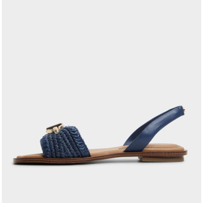 GOASSI GOLD TEXTILE NAVY SUEDE