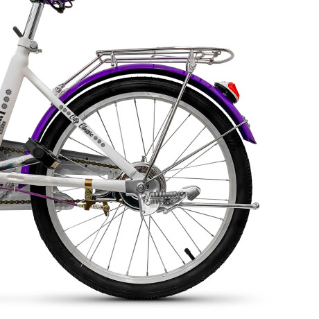 Bicicleta Plegable Paseo Rod 20 Dama Niña Accesorios Violeta