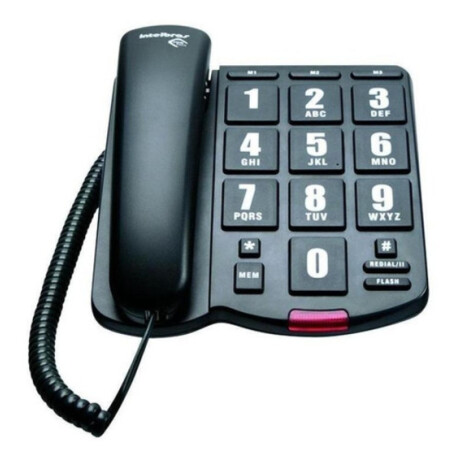 Teléfono Fijo Intelbras Tok Fácil Negro 3947