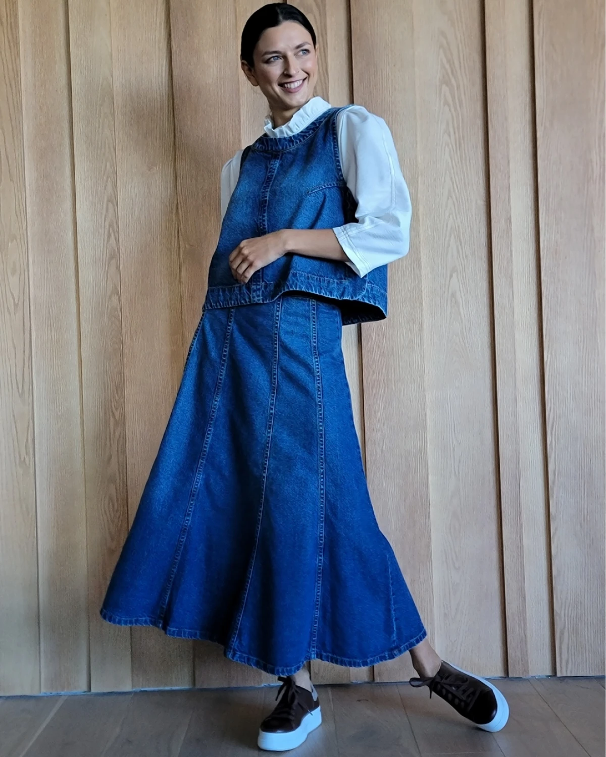 Pollera Mónaco azul 0
