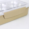 TUPPER INOX/BEIGE C/DIVISIONES 23X7X6CM Unica