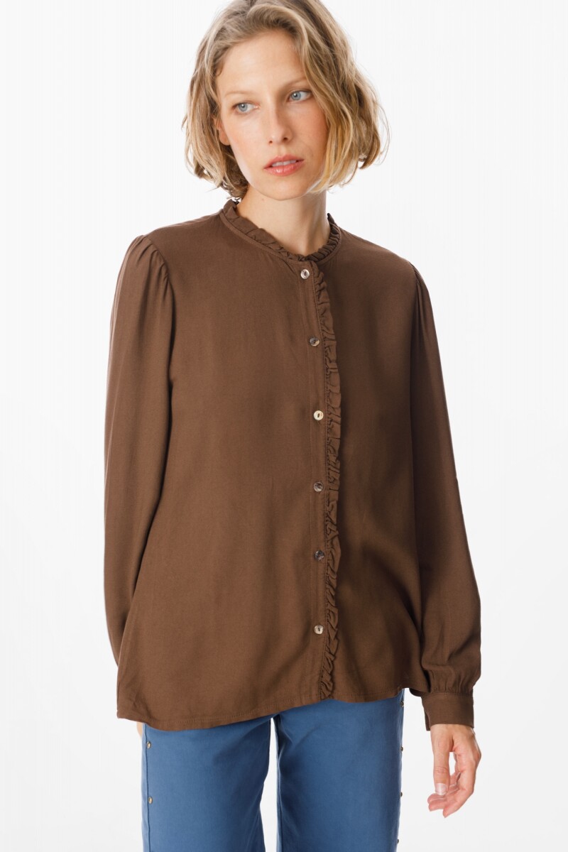 Camisa Soft - Chocolate 