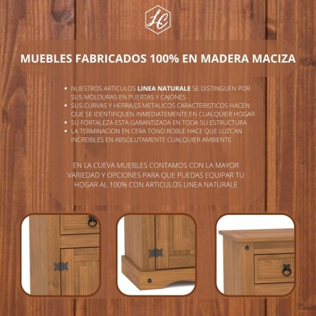 Panel de Tv con estante Linea Naturale - Roble Panel de Tv con estante Linea Naturale - Roble