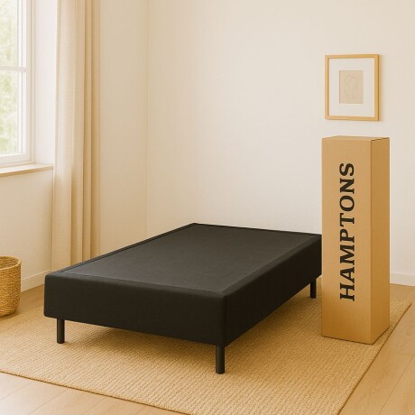 Smart Box Hamptons Plaza Y Media 110x190 cm Negro