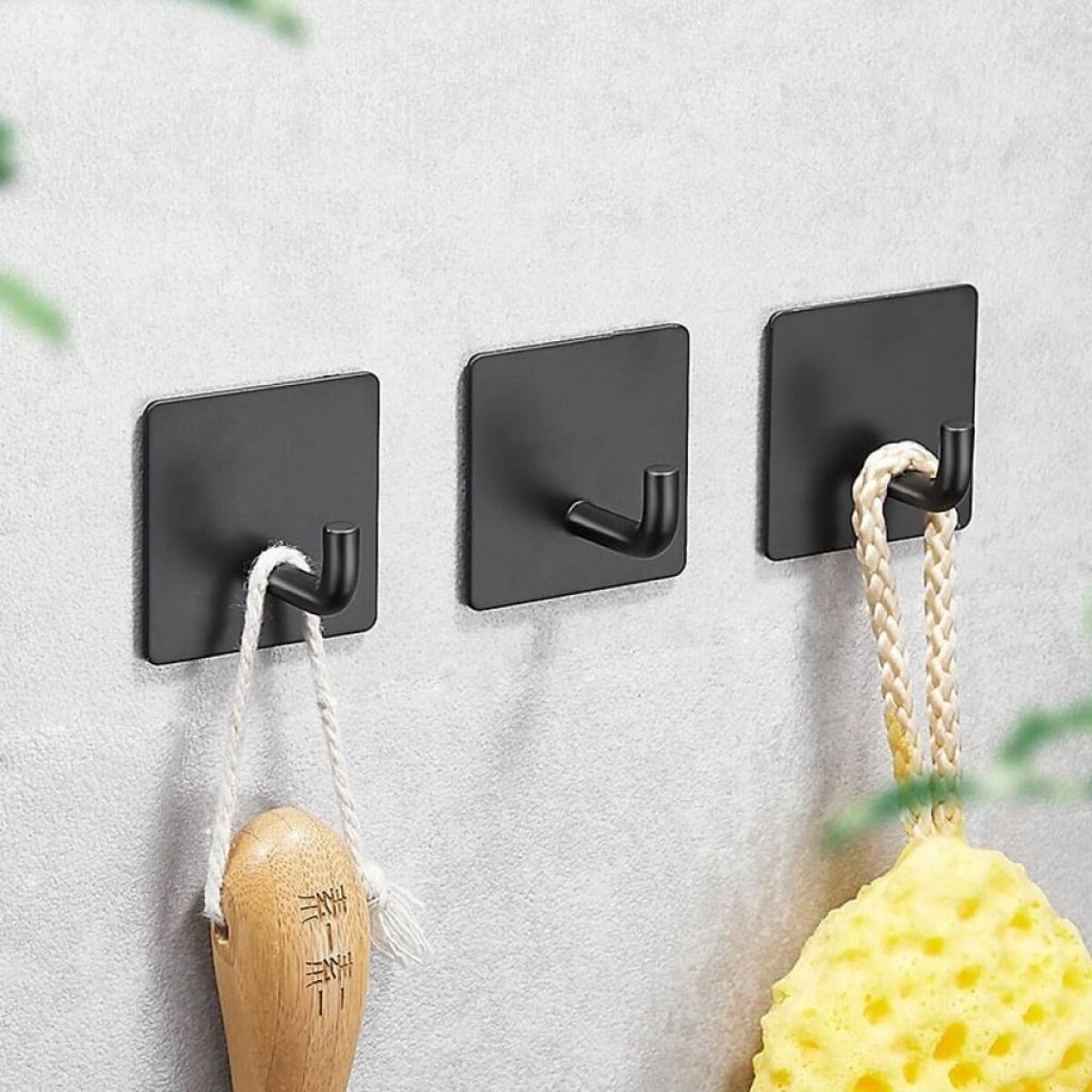 Gancho autoadhesivo curvo acero inoxidable para pared 
