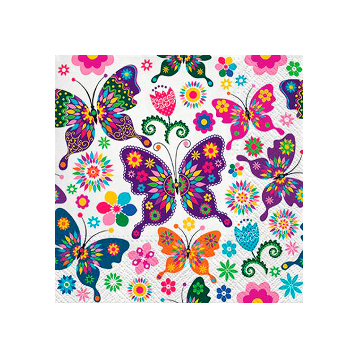 Servilleta Colorful Butterflies x20 