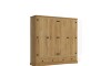 Ropero 4 puertas - Madera maciza - Linea mexicana Natural
