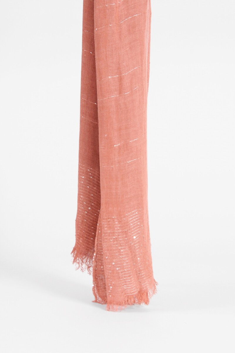 Pashmina con textura lacre