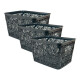 Set x3 Cesto organizador calado 7 lts GRIS