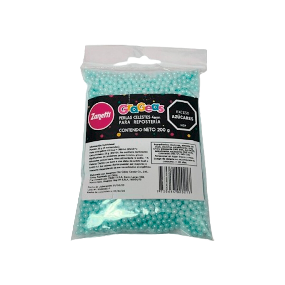 Perlas 4 mm Celestes 200 g 