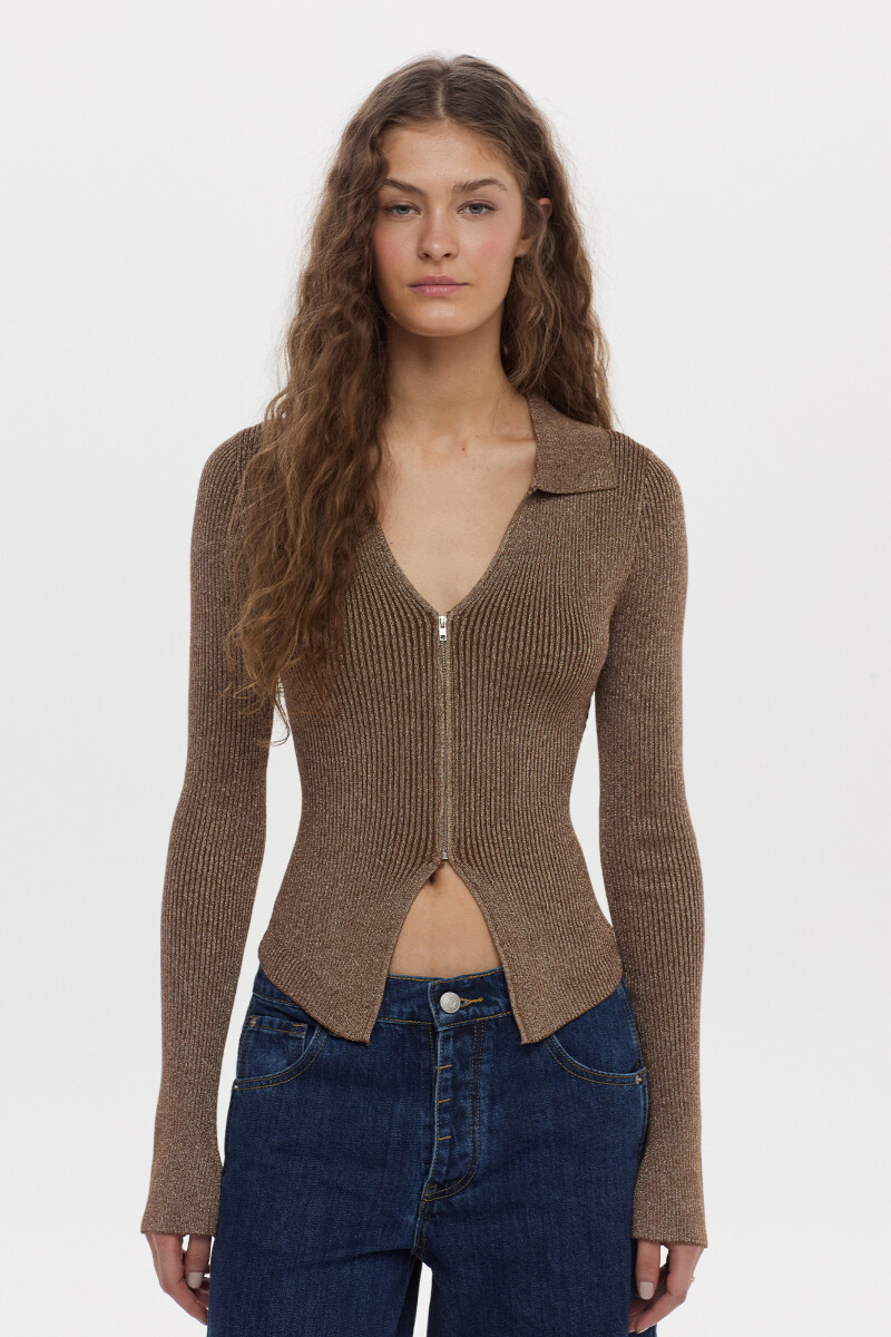 Cardigan Noa Marron