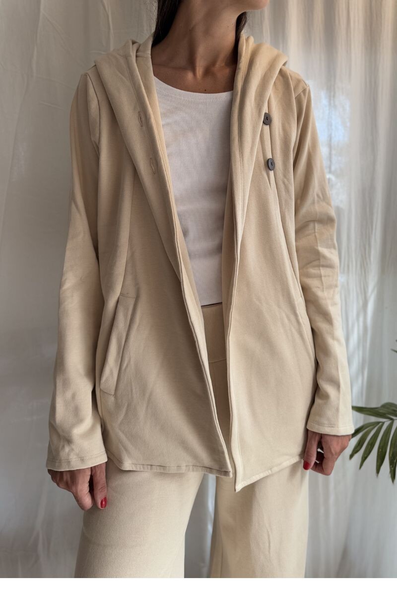 Campera Pipa Crema