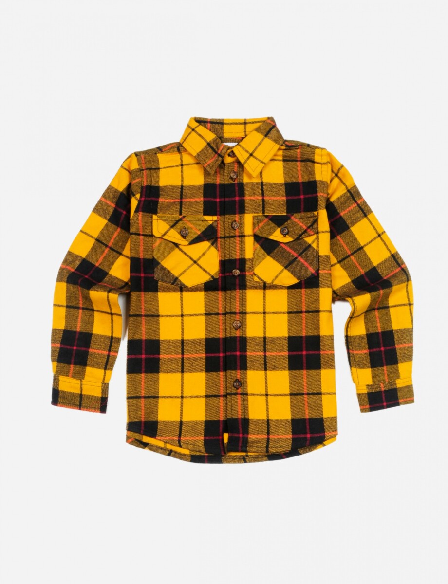 Camisa escocesa - AMARILLO Y BLANCO 