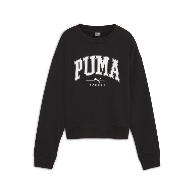 Buzo Puma Squad Crew TR de Mujer - 682493 01 Negro