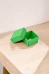 Caja eco 01 - 4x4x2,5 cm. VERDE BENETTON