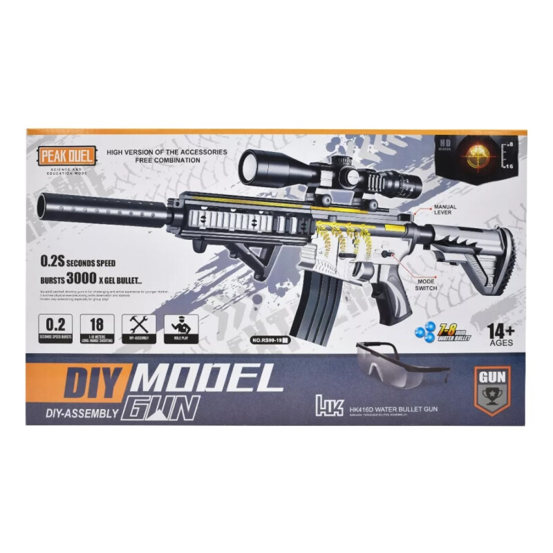 Lanzador De Hidrogel Motorizado Hk416 Rs9919 Lanzador De Hidrogel Motorizado Hk416 Rs9919