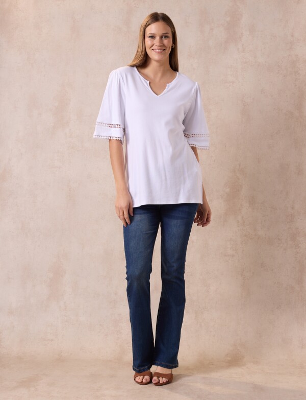Remera Algodon BLANCO