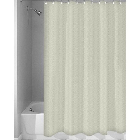 Cortina de baño Dohler Dobby en poliéster 180x180cm Beige