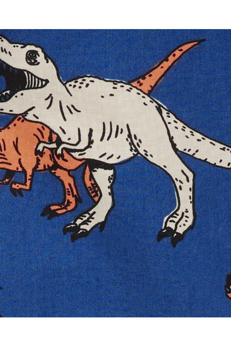 Set dos piezas, short de lona y camisa de algodón diseño dinos Sin color