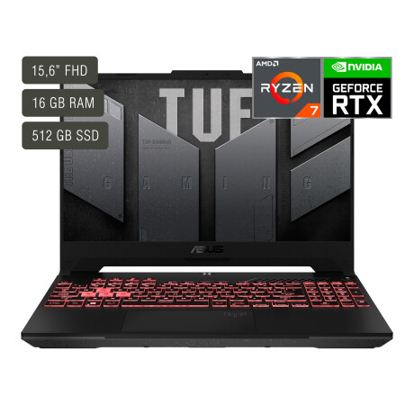 Notebook Gamer Asus 15,6'' Ryzen 7 16gb 512gb Rtx4050 001