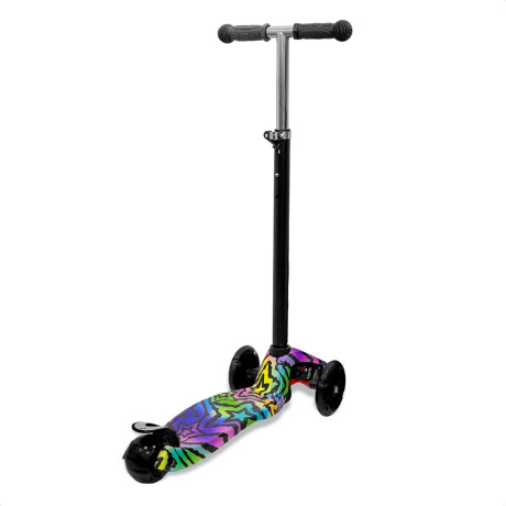 Monopatín Tripatín Estampado C/ Luz Scooter Regulable Rod001006-e