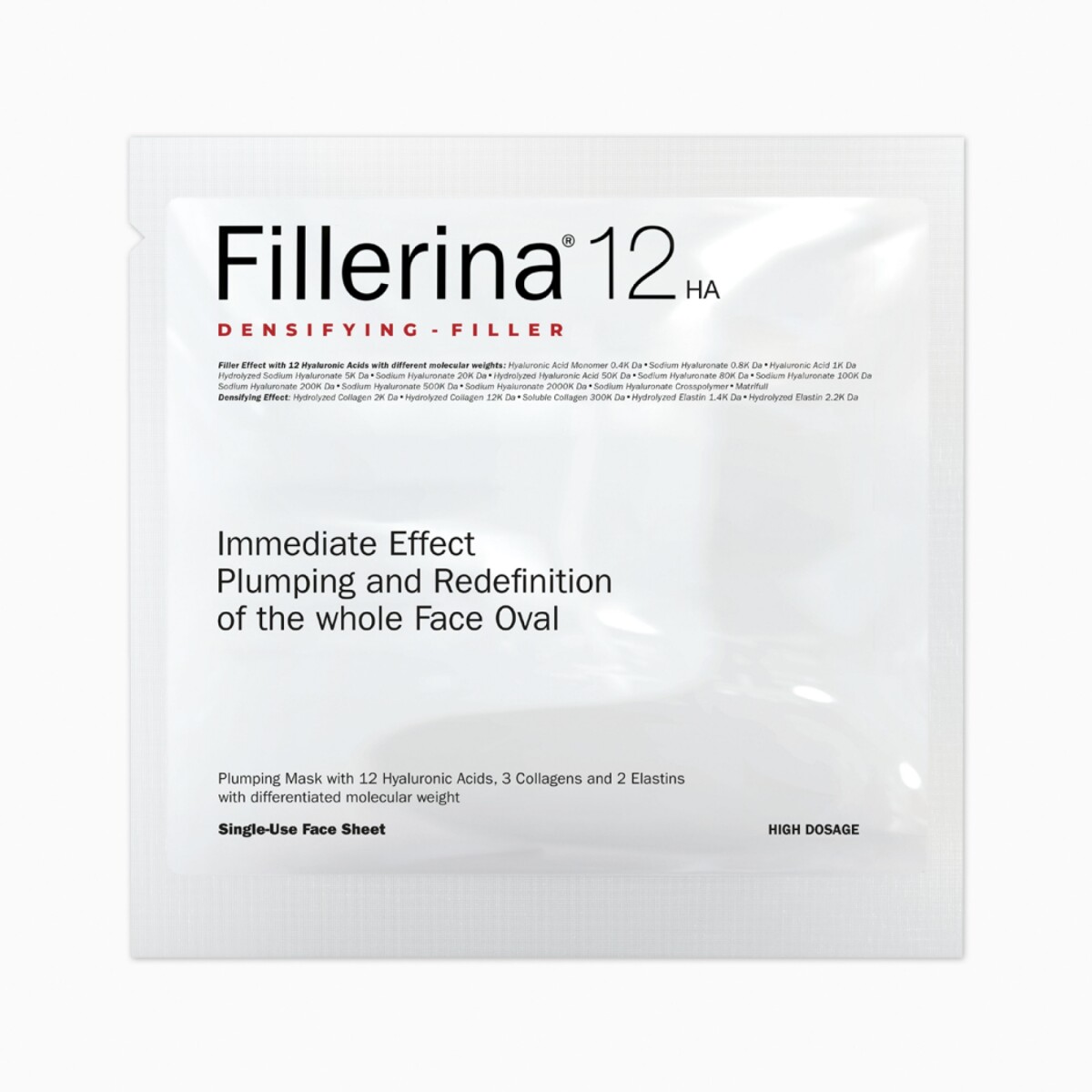 Fillerina Máscara Plumping Efecto Inmediato 25 ml | Hidratación y Volumen Instantáneo
