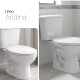 INODORO MOCHILA LOZA SANITARIA BLANCO TAPA BLANCO
