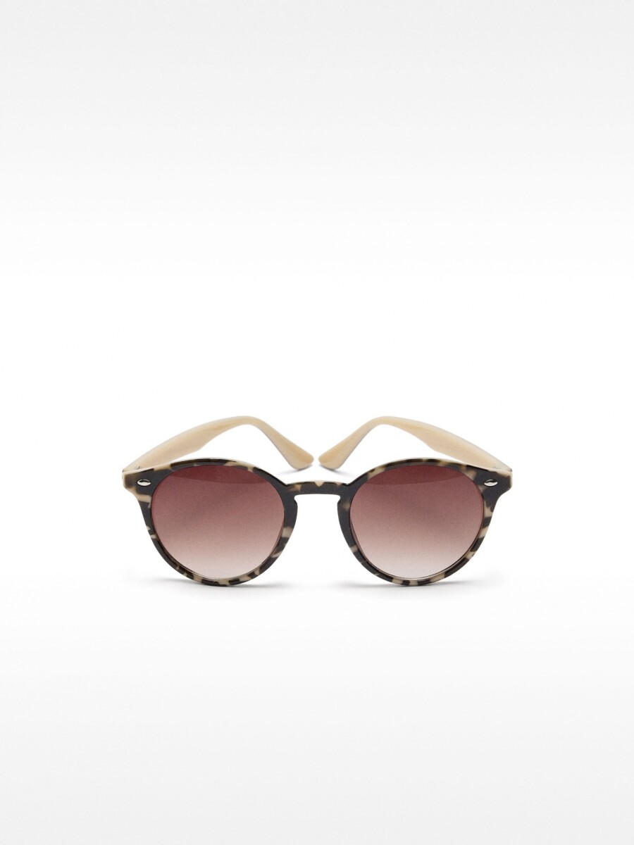 Gafas De Sol Montura Redonda marron