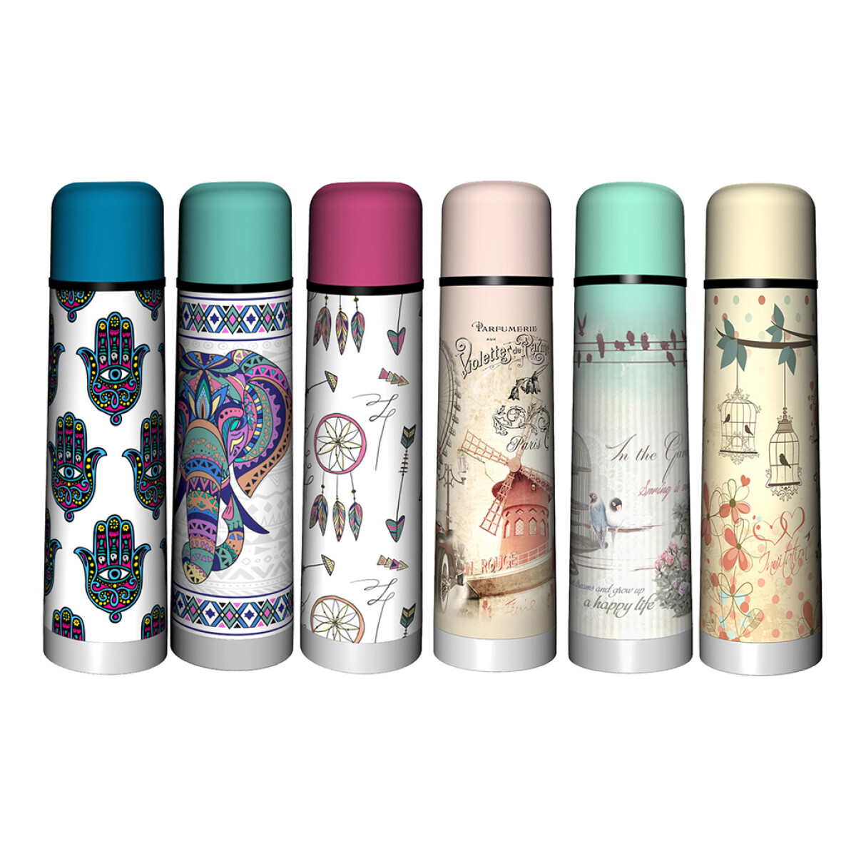 TERMO BALA 750ML ACERO INOXIDABLE DISEÑOS SELECTA 