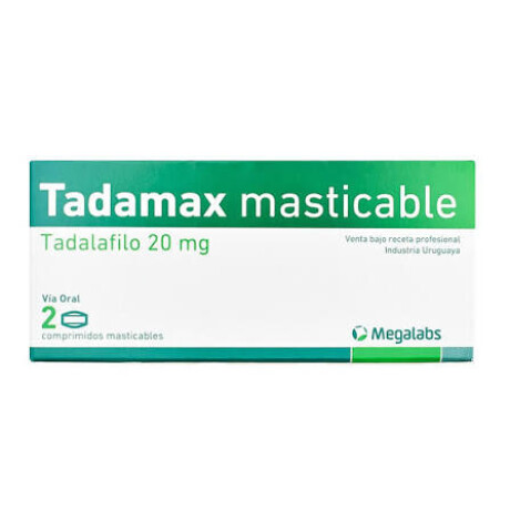 Tadamax 20 mg 2 Comprimidos Masticables – Estimulante Masculino Inmediato Tadamax 20 mg 2 Comprimidos Masticables – Estimulante Masculino Inmediato
