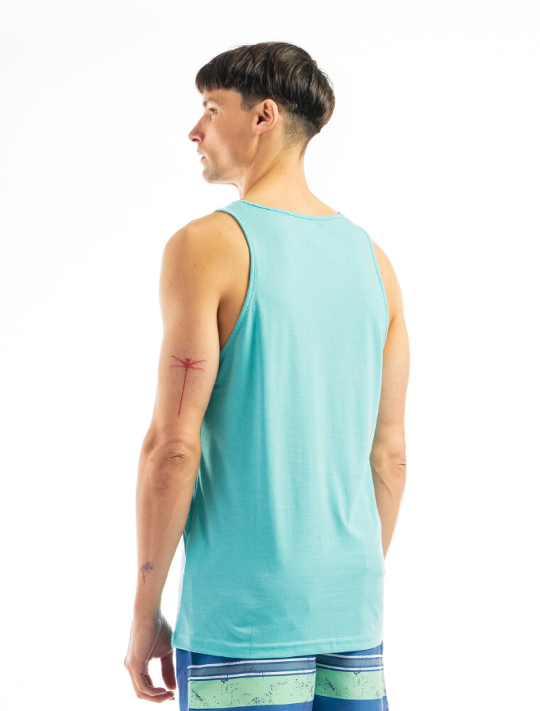 Musculosa Algodón BGDH Turquesa Melange