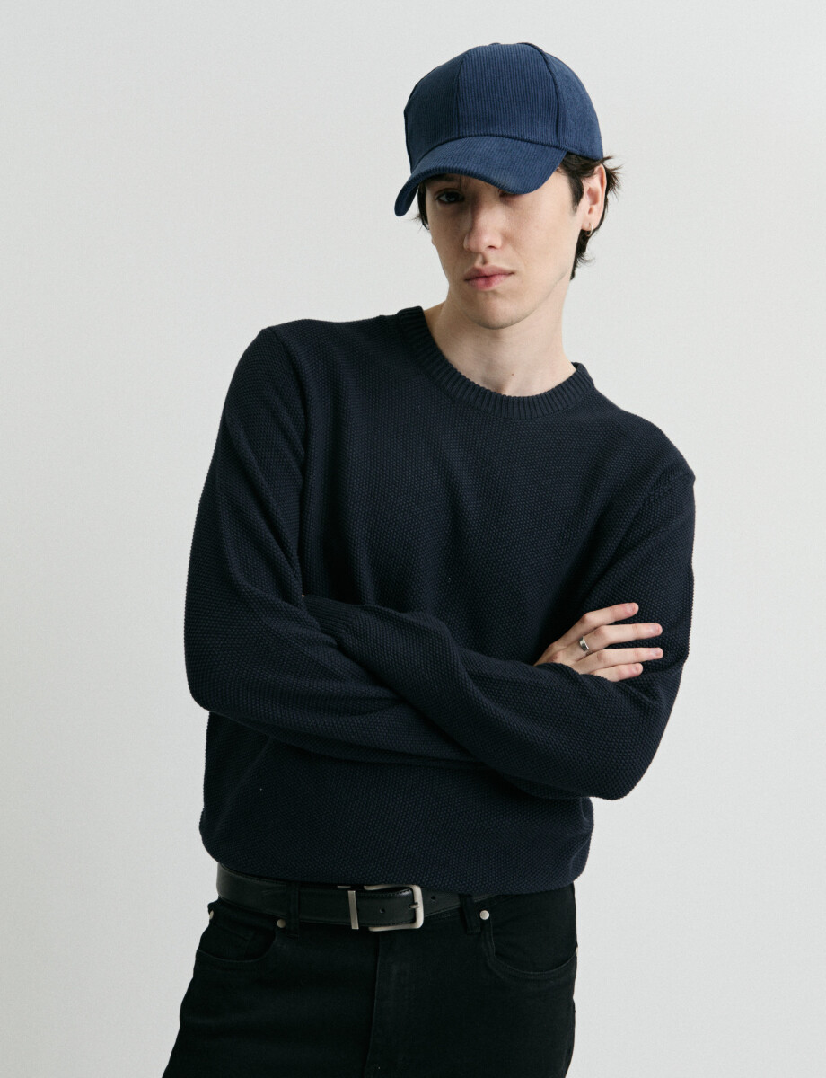 470982 SWEATER HARRY Azul Oscuro