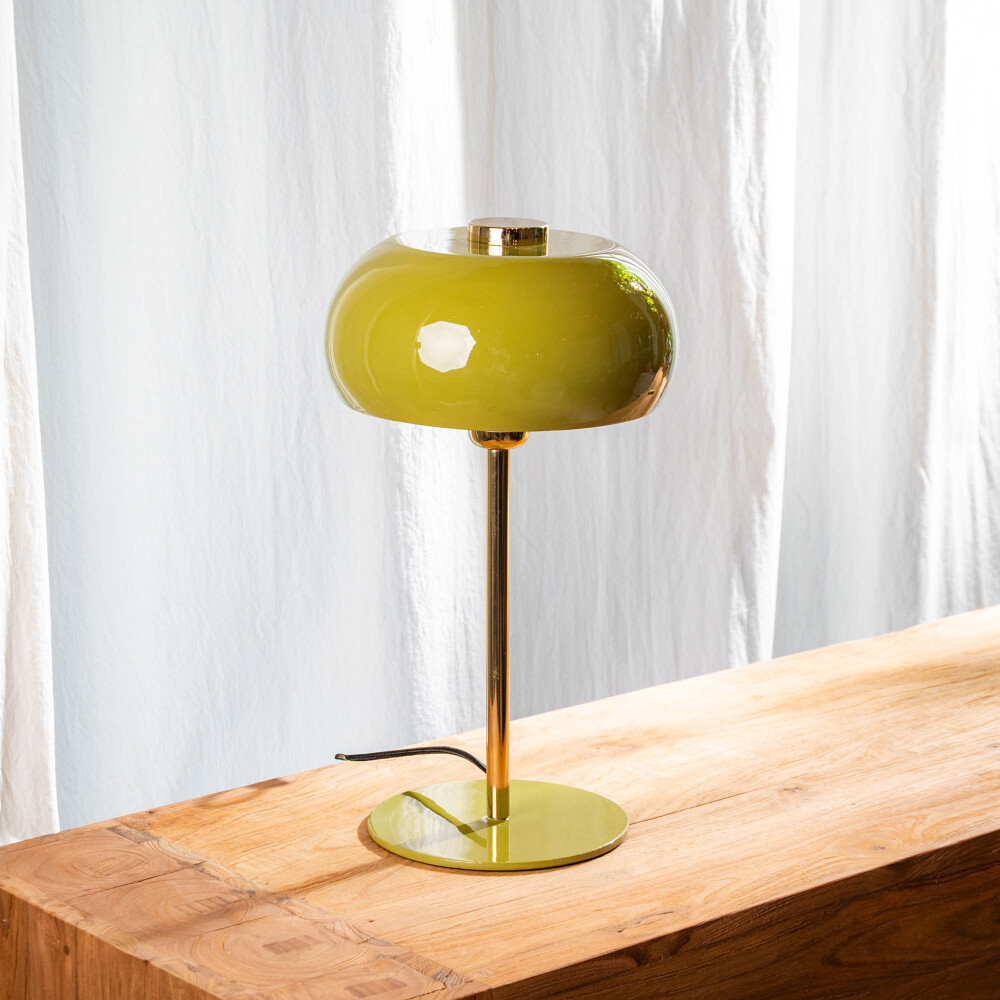 Lámpara de mesa Surin, verde Lámpara de mesa Surin, verde